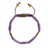 Bracciale in oro 925 con ametista CZ 18 carati - M