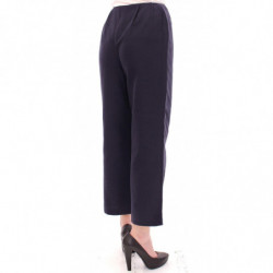 Pantaloni cropped in cotone blu - IT42-M