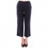 Pantaloni cropped in cotone blu - IT40-S