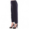 Pantaloni cropped in cotone blu - IT40-S