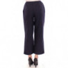 Pantaloni cropped in cotone blu - IT40-S