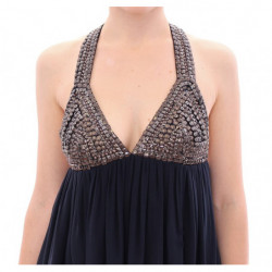 Camicetta superiore impreziosita da borchie blu navy - IT40-S