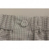 Gonna elasticizzata a quadri in cotone bianco - IT42-M