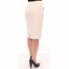 Gonna con ricamo floreale in cotone bianco - IT40-S