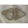Gonna con ricamo floreale in cotone bianco - IT40-S