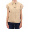 Top camicetta senza maniche beige - IT40-S