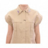 Top camicetta senza maniche beige - IT40-S