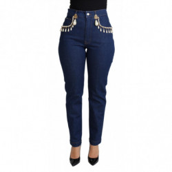 Jeans skinny decorati in...