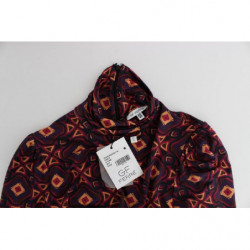 Abito in viscosa dolcevita multicolor a maniche lunghe - IT42-M