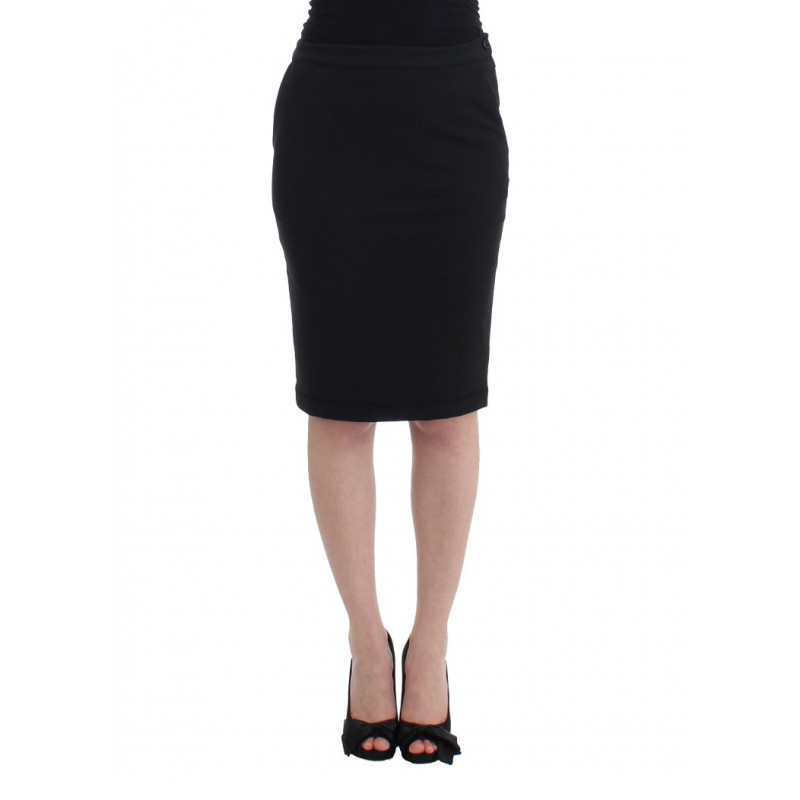 Gonna a tubino dritta nera - IT48 - XL