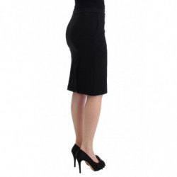 Gonna a tubino dritta nera - IT48 - XL