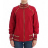 Maglione felpa con cardigan con zip finta rosa - XXS
