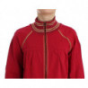 Maglione felpa con cardigan con zip finta rosa - XXS