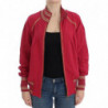 Maglione felpa con cardigan con zip finta rosa - XXS