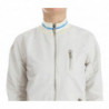 Maglione in felpa con cardigan con zip finta bianca - S