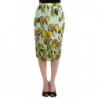 Gonna tubino in organza multicolore - M