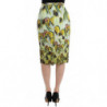 Gonna tubino in organza multicolore - S