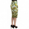 Gonna tubino in organza multicolore - S