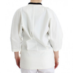 Giacca blazer oversize in misto cotone bianco - IT40-S