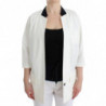 Giacca blazer oversize in misto cotone bianco - IT40-S