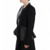 Giacca da motociclista con cappotto blazer corto nero - IT38-XS