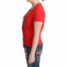 T-shirt camicetta stampa Come Play 4 Us cotone rosso - IT46-XL