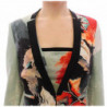 Giacca blazer corta floreale multicolore - IT38-XS
