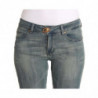 Jeans attillati slim fit in cotone elasticizzato lavato blu - W27