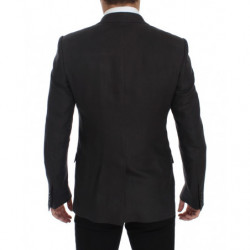 Giacca blazer in lino slim fit grigia - IT52 - XL