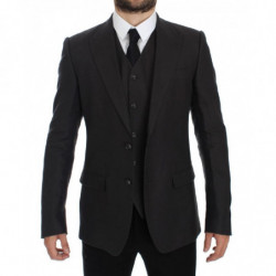 Giacca blazer in lino slim fit grigia - IT52 - XL