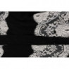 Abito caftano in pizzo floreale di seta nera - IT38-XS