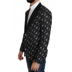 Giacca blazer per chitarra jazz in seta nera - IT46 - S
