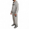 Set tuta da ginnastica con pantaloni maglione di cotone grigio - 4XL