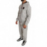 Tuta pantaloni maglione di cotone grigio - XXL