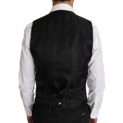 Gilet gilet in lana e seta con motivo viola - IT48 - M