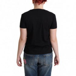 T-shirt con stampa Sunny Milano in cotone nero - IT40-S