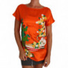 Top in seta con cristalli di limone e arancio - IT36 - XS