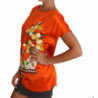 Top in seta con cristalli di limone e arancio - IT36 - XS