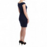 Abito tubino decorato blu - IT44-L