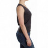Canotta in maglia marrone - S