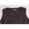 Canotta in maglia marrone - S