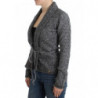 Cardigan in maglia di lana grigia - IT44-L