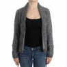 Cardigan in maglia di lana grigia - IT44-L