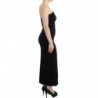 Abito lungo nero senza spalline - IT42-M