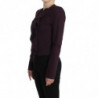 Giacca corta con giacca increspata viola - IT40