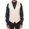Blazer gilet in cotone elasticizzato beige - IT50 - L