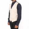 Blazer gilet in cotone elasticizzato beige - IT50 - L