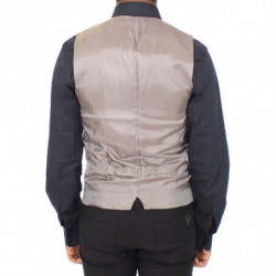 Blazer gilet in cotone elasticizzato beige - IT50 - L