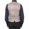 Blazer gilet in cotone elasticizzato beige - IT50 - L
