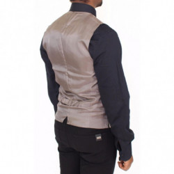 Blazer gilet in cotone elasticizzato beige - IT50 - L